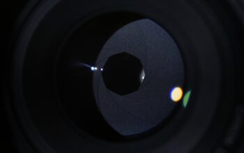 lente di una telecamera spia