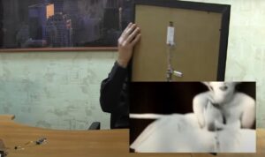 microcamera spia nascosta dietro un quadro