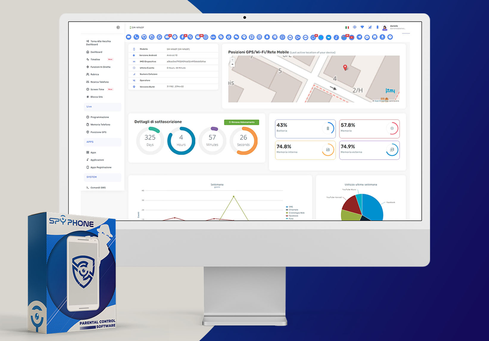 Interfaccia Spyphone