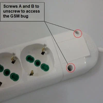 A bug can hide in the power outlet