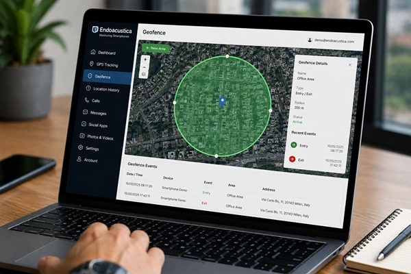 How Geofencing Works on an Endoacustica Monitoring Smartphone
