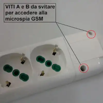 Microspia GSM occultata in ciabatta elettrica