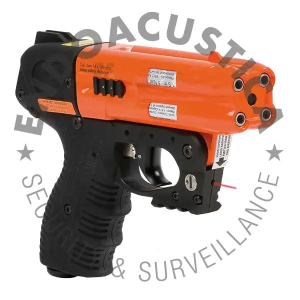 Pepper Gun con 4 cartucce di spray al peperoncino caricate